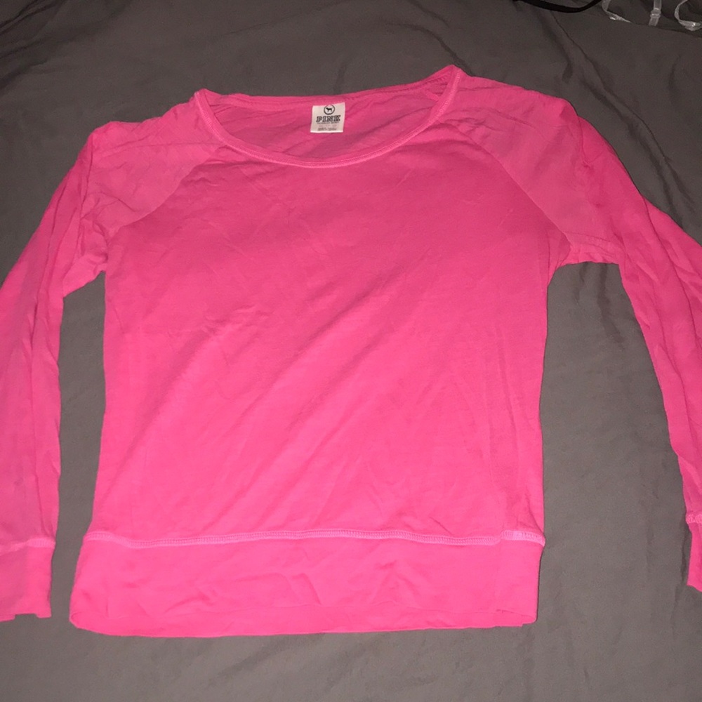 Very thin pink long sleeve